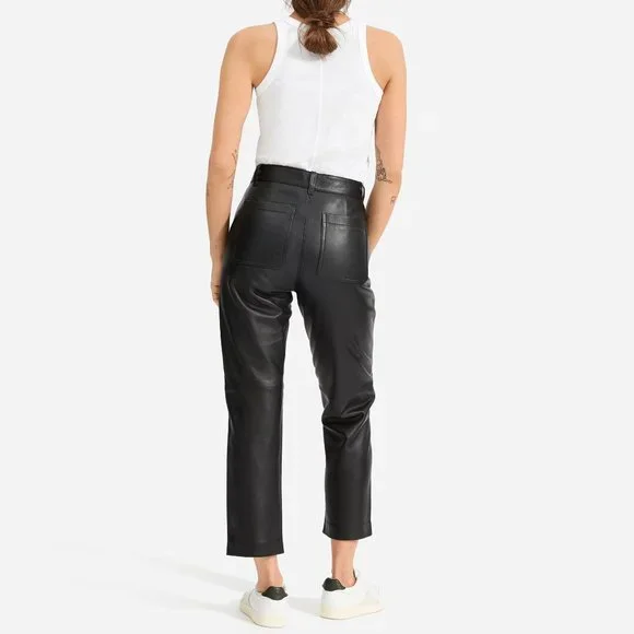 NWOT Everlane The Leather Pant size 0 - Picture 2 of 6